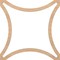Ekena Millwork 23 38W x 23 38H x 14T Small Lilley Decorative Fretwork Wood Ceiling Panels, Hickory CELW23X23X0250LEYHI - alternate 7